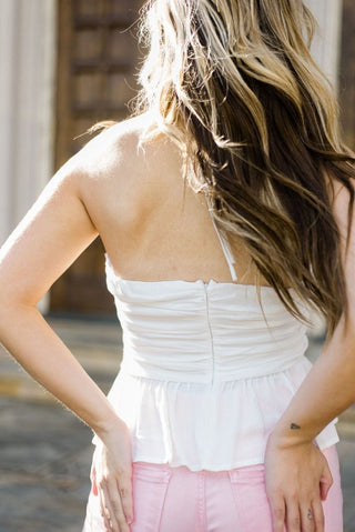 White Strappy Sleeveless Top | Select Trends Boutique