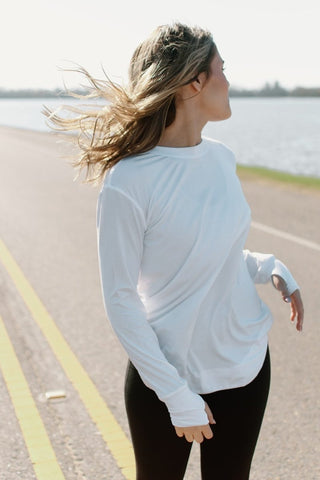 White Ultra Soft Long Sleeve Top | Select Trends Boutique