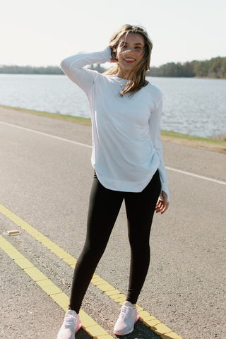 White Ultra Soft Long Sleeve Top | Select Trends Boutique