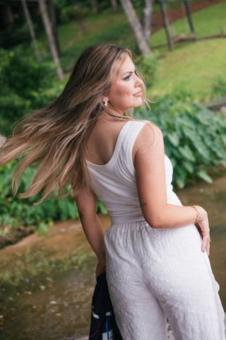 White USA Star Tank | Select Trends Boutique
