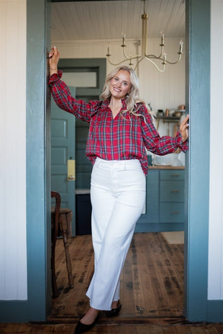 White Wide Leg Jeans | Select Trends Boutique