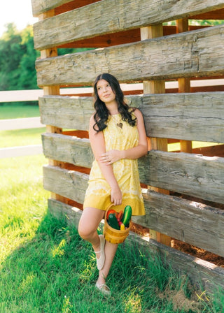 Yellow Floral Sleeveless Mini Dress | Select Trends Boutique