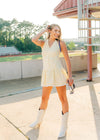 Yellow Gingham Halter Mini Dress - Select Trends Boutique