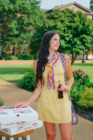 Yellow Linen Fit & Flare Mini Dress | Select Trends Boutique