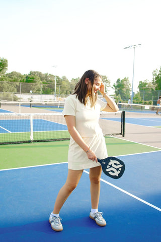 Yellow Ribbed Tee & Skort Set | Select Trends Boutique