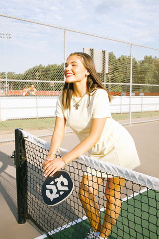 Yellow Ribbed Tee & Skort Set | Select Trends Boutique