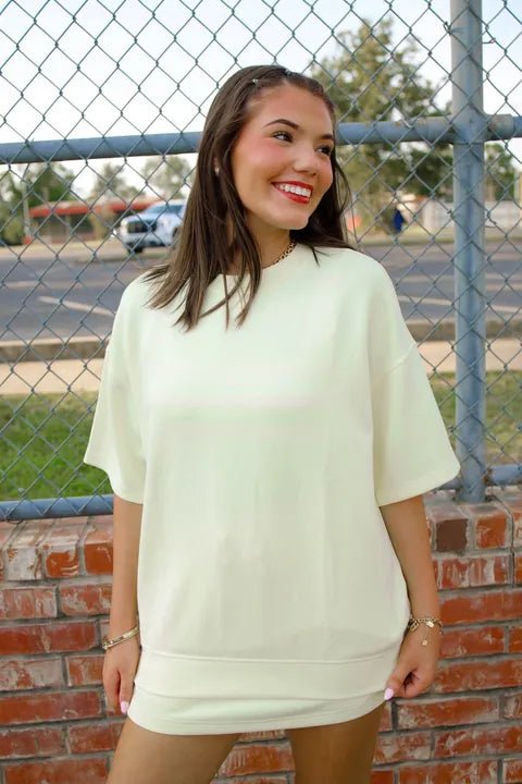 Yellow Scuba Short Sleeve Top