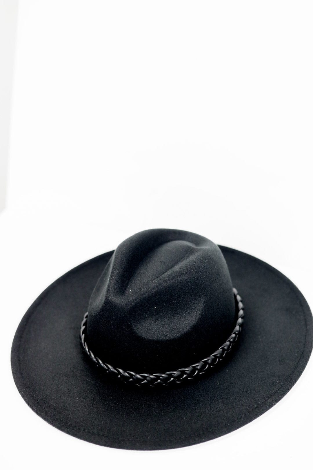 Black Braided Band Western Hat