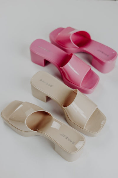 Nude Jelly Mules