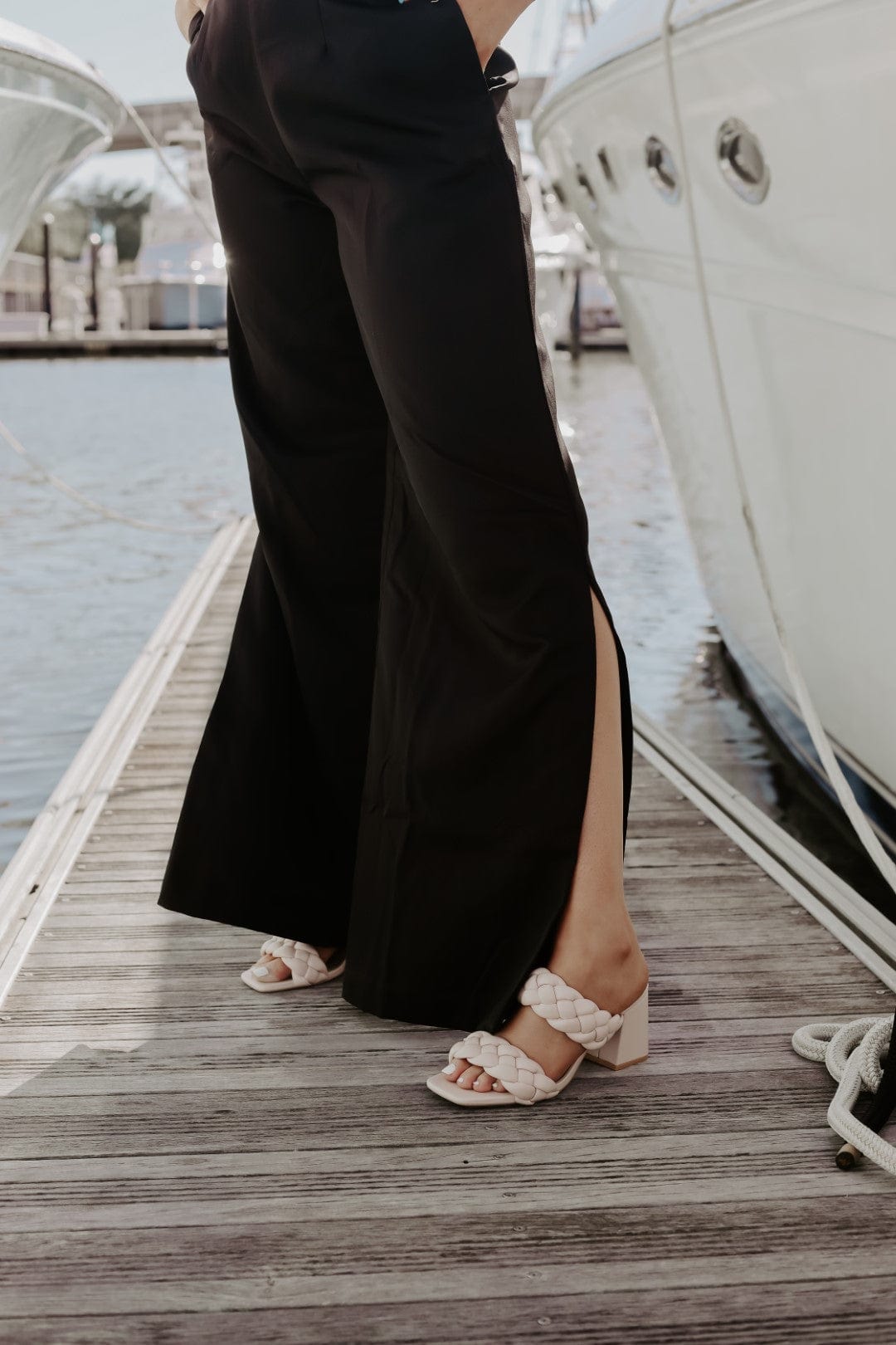 Black Deep V-Neck Jumpsuit