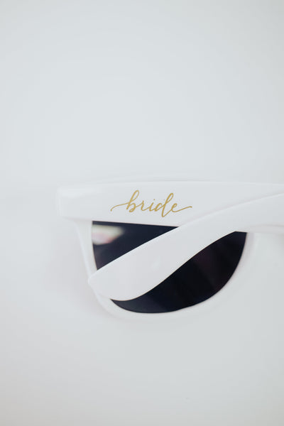 Bride White Sunglasses
