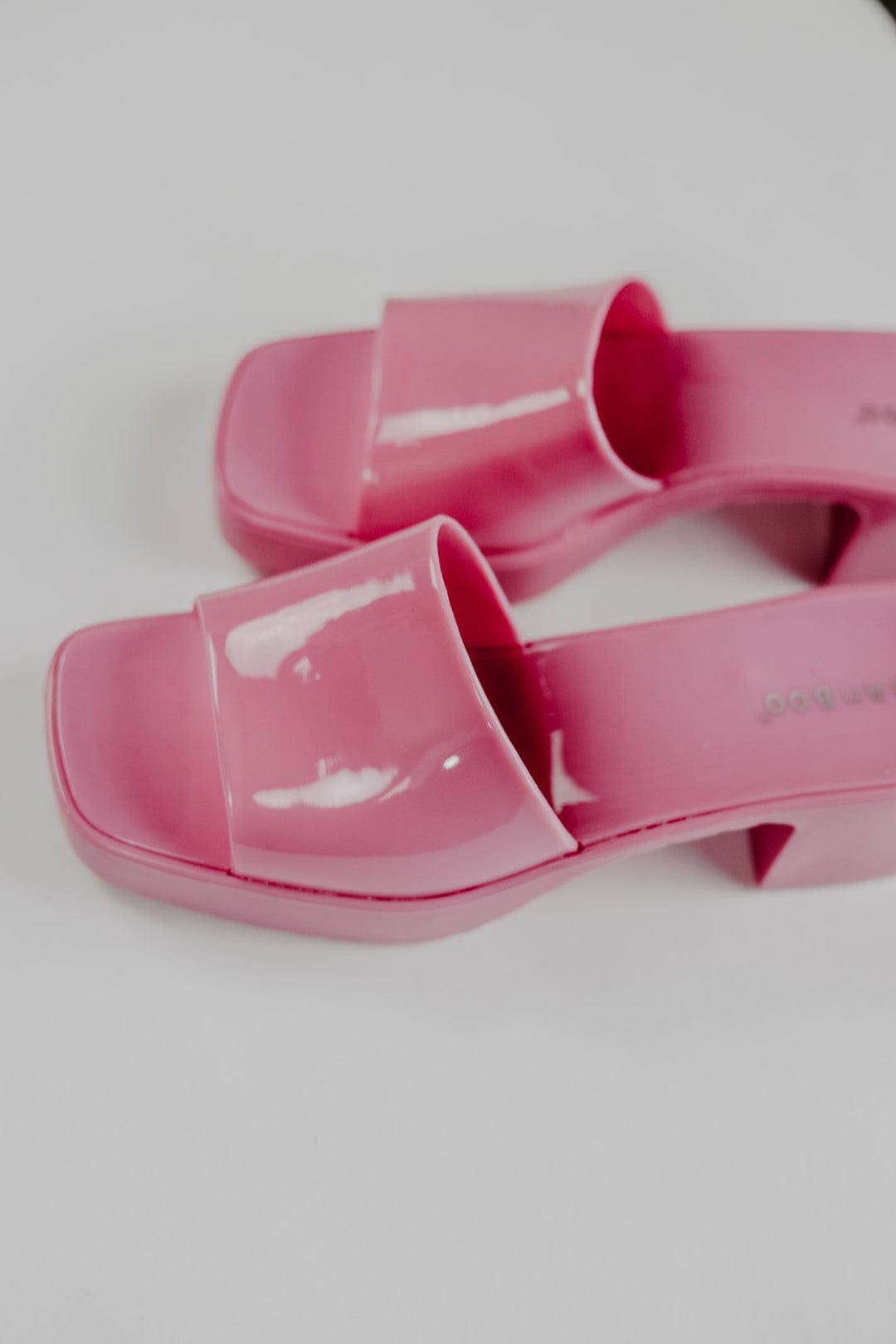 Hot Pink Jelly Mules