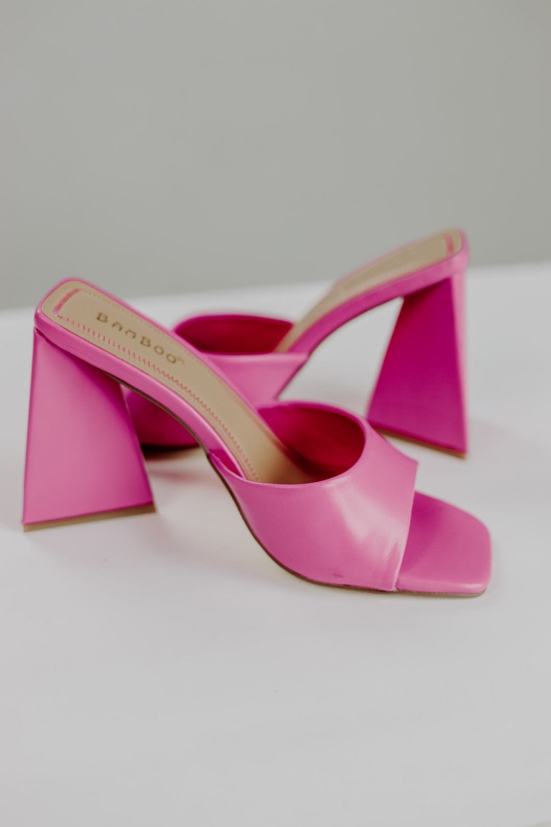 Hot Pink Triangle Heels