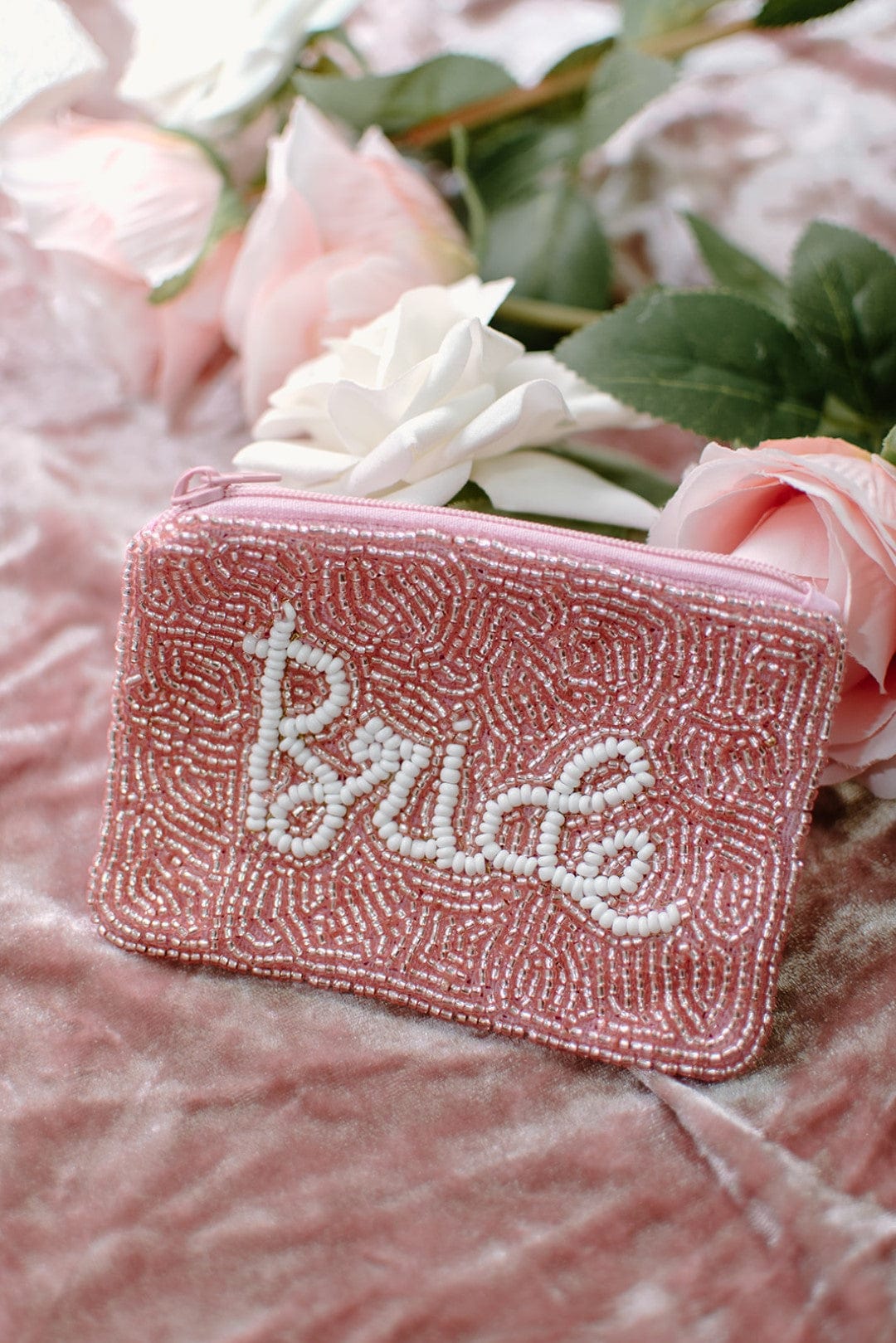 Pink Bride Beaded Money Pouch