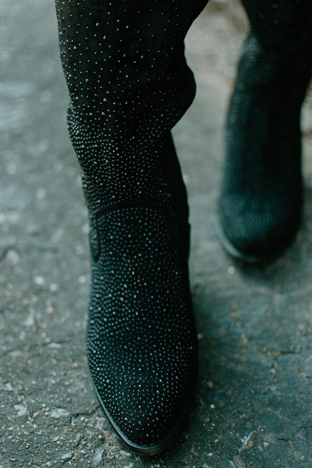 Black Rhinestone Cowgirl Boots