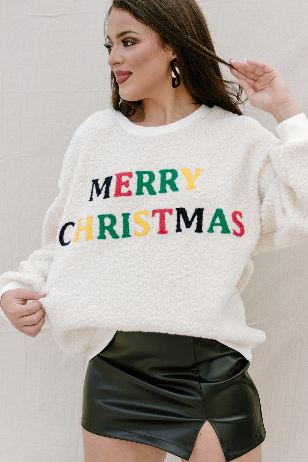 Ivory Merry Christmas Pullover