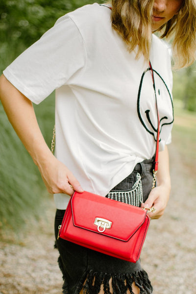 Red On the Go Crossbody