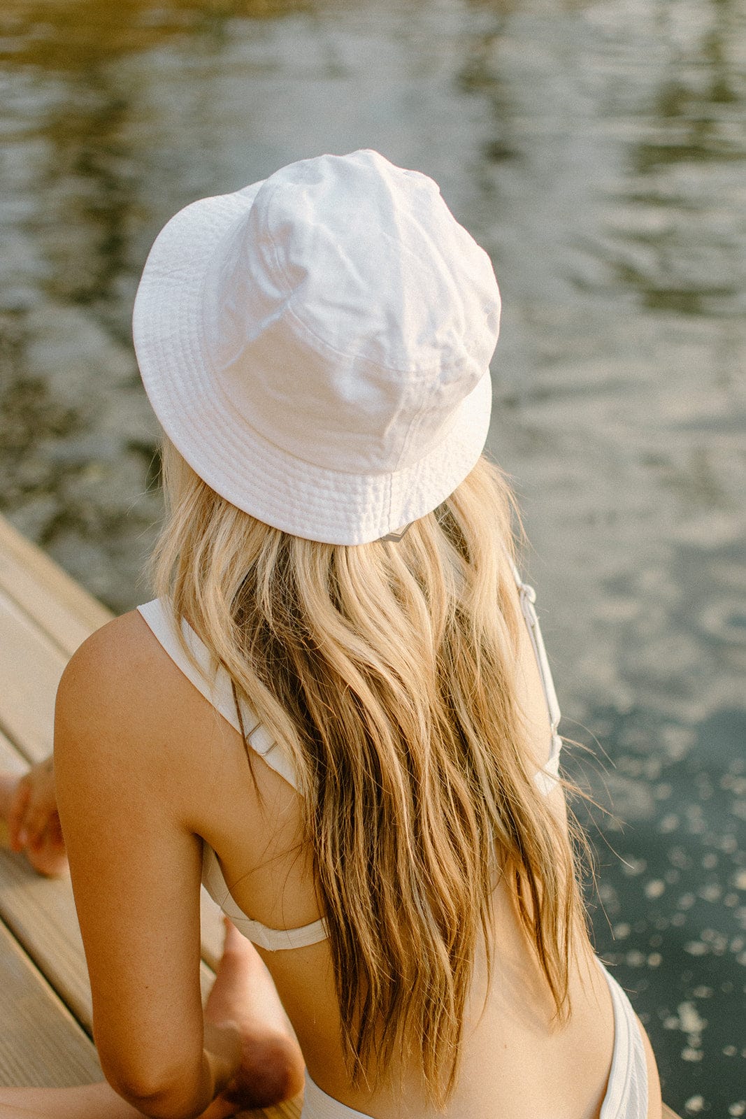 White Beach Bride Bucket Hat