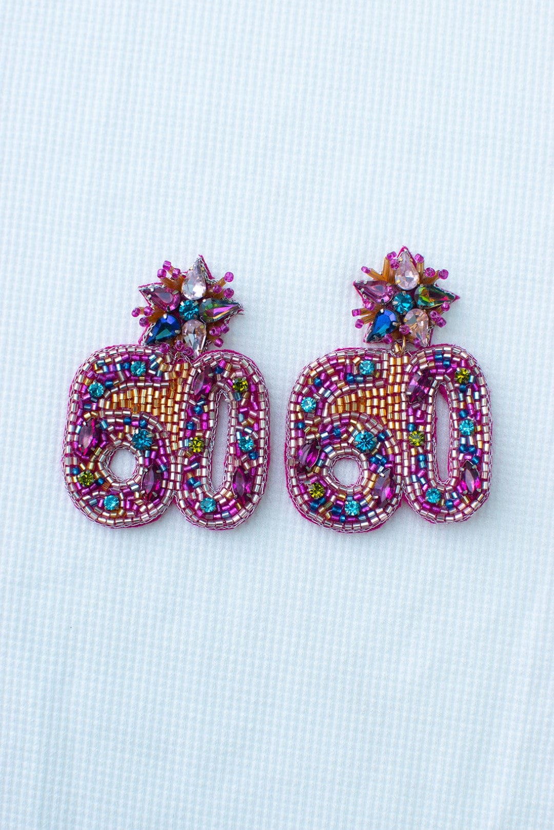 60th Birthday Beaded Earrings