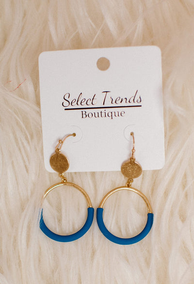 Two Tone Gold Hoops