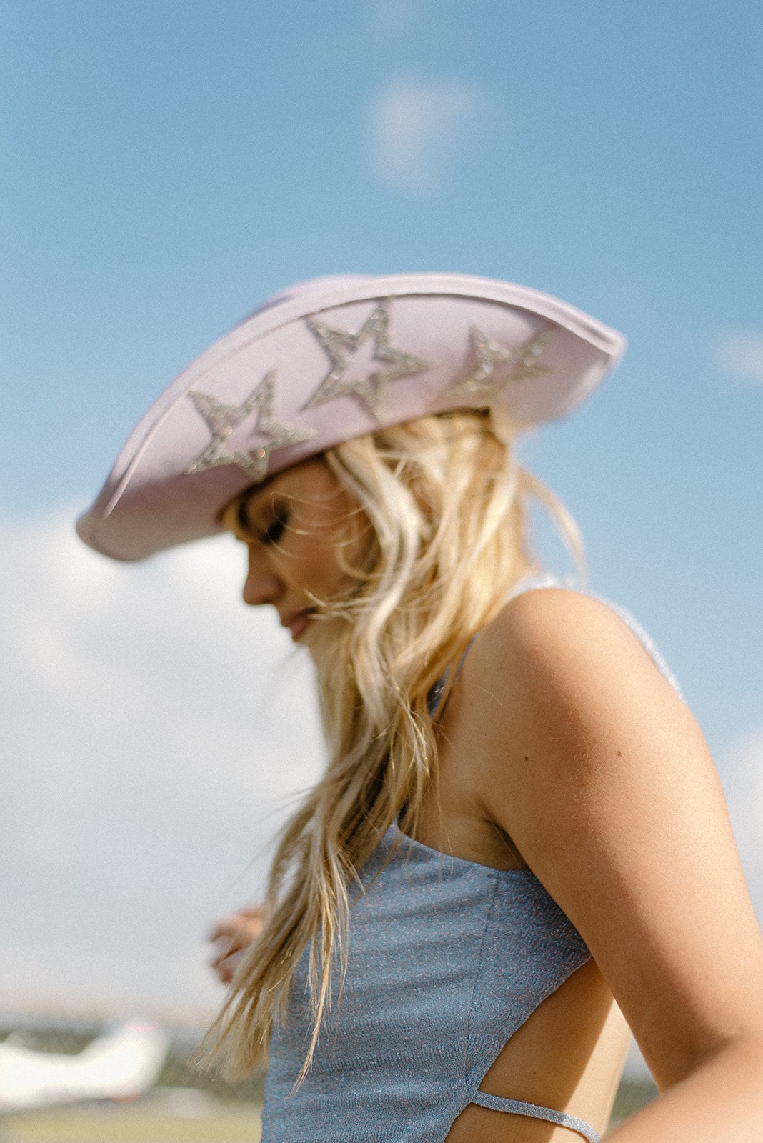 Lavender Glitz Star Cowgirl Hat