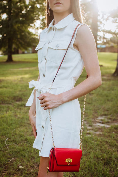 White Denim Nashville Bride Mini Dress