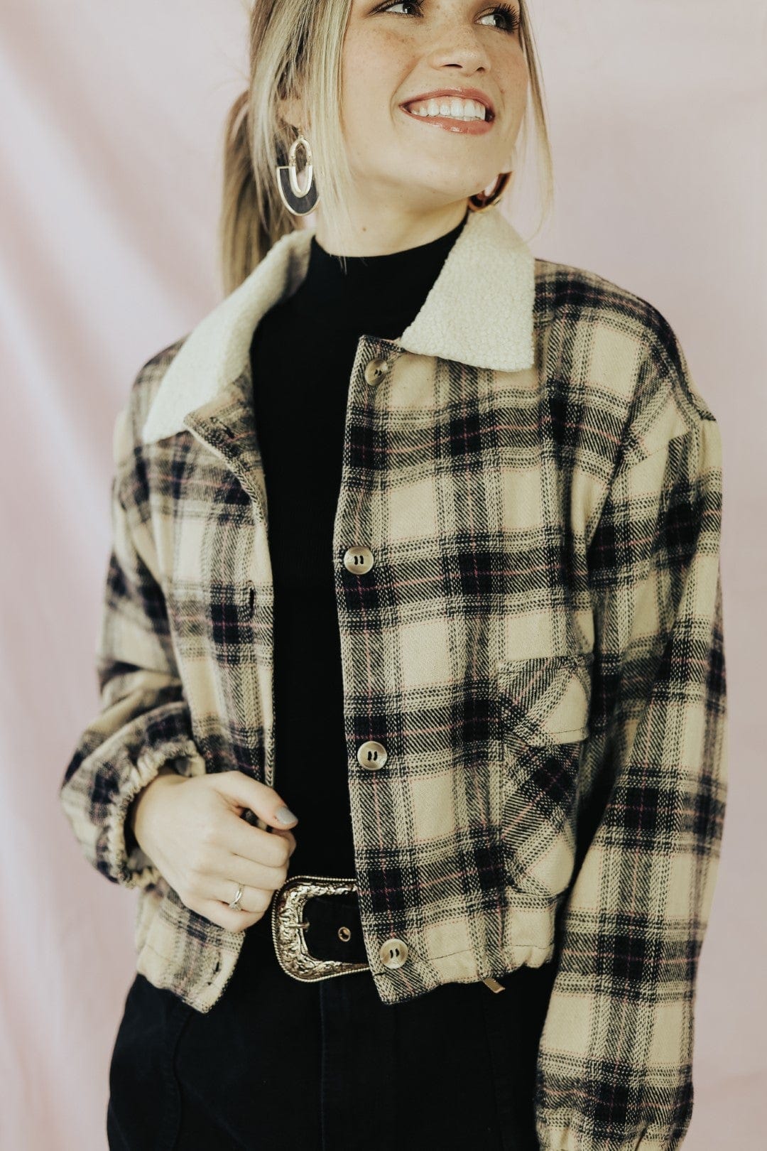 Around The Tree Plaid Jacket - Select Trends Boutique