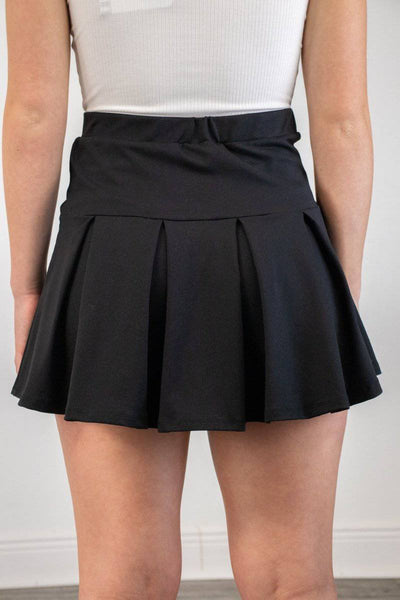 Black Pleated Tennis Skirt - Select Trends Boutique