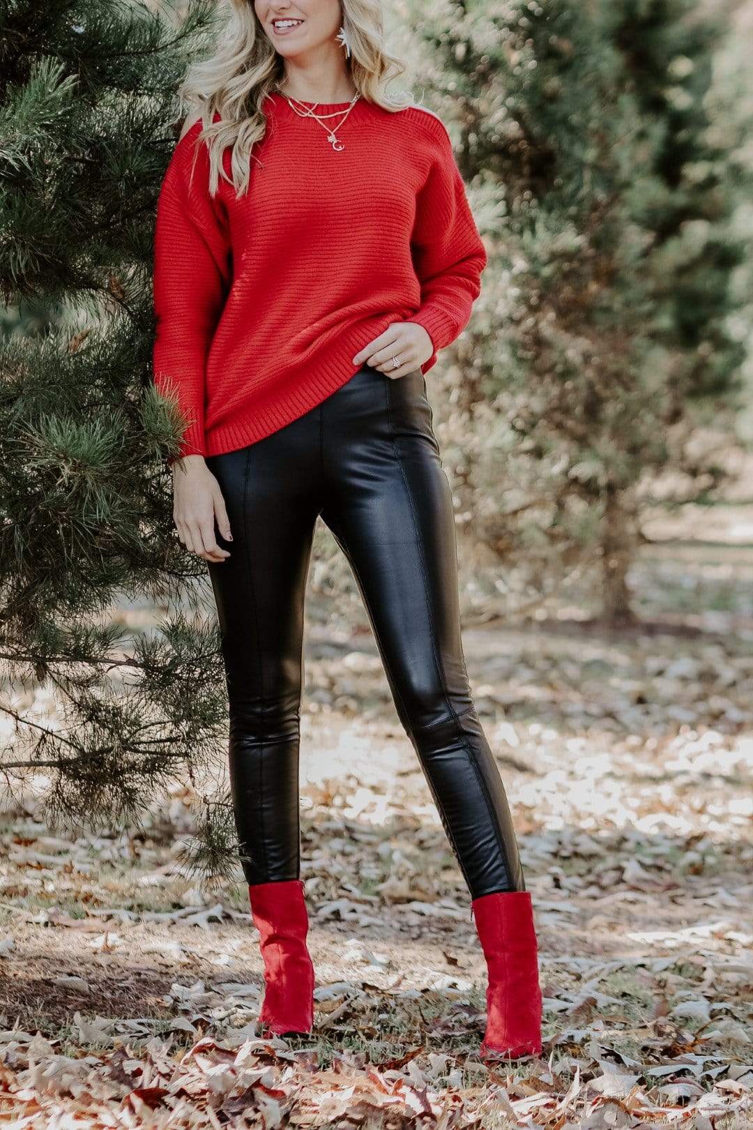 Blame It On Me Leather Leggings - Select Trends Boutique