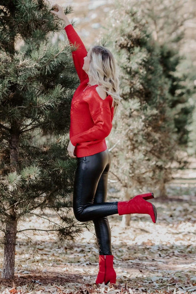 Blame It On Me Leather Leggings - Select Trends Boutique