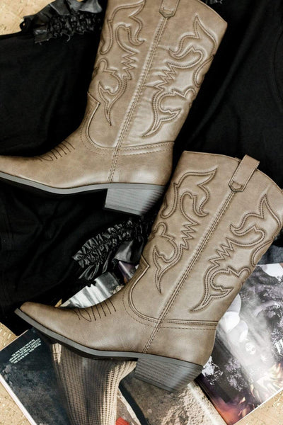 Chocolate Cowgirl Kickin' Boots - Select Trends Boutique