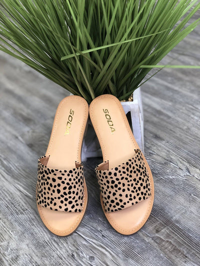 Follow Along Sandal Cheetah Print - Select Trends Boutique