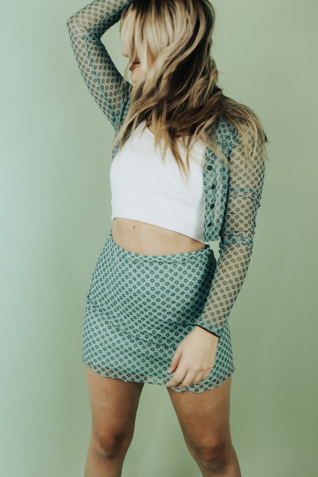 Green With Envy Set Skirt - Select Trends Boutique