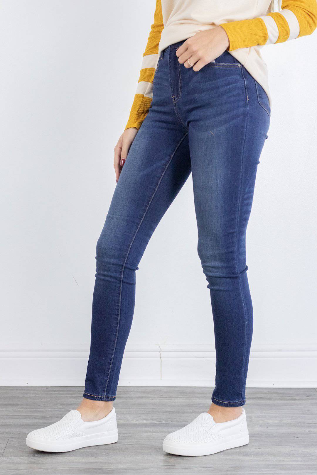 High Waisted Dark Wash Skinny - Select Trends Boutique