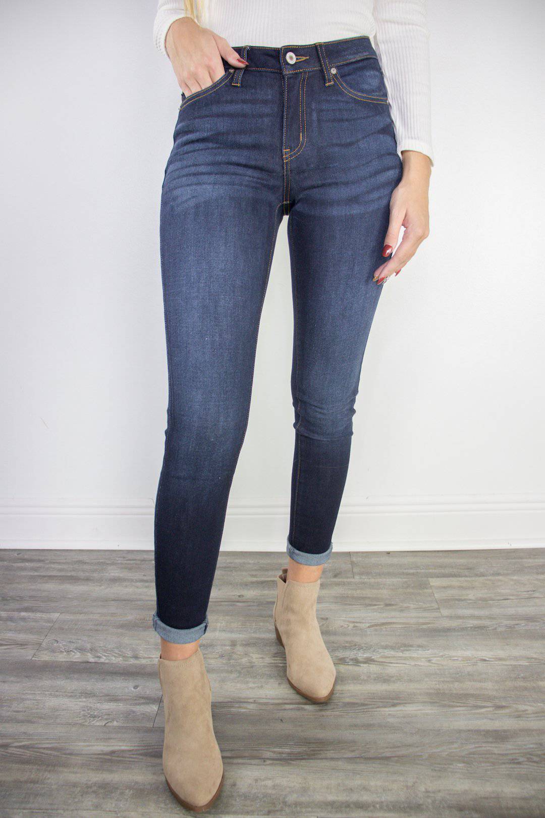 KanCan Dark Super Skinny Jeans - Select Trends Boutique