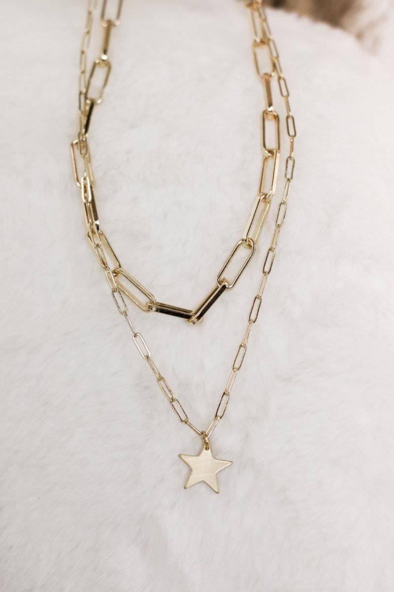 Layered Star Pendant Necklace - Select Trends Boutique