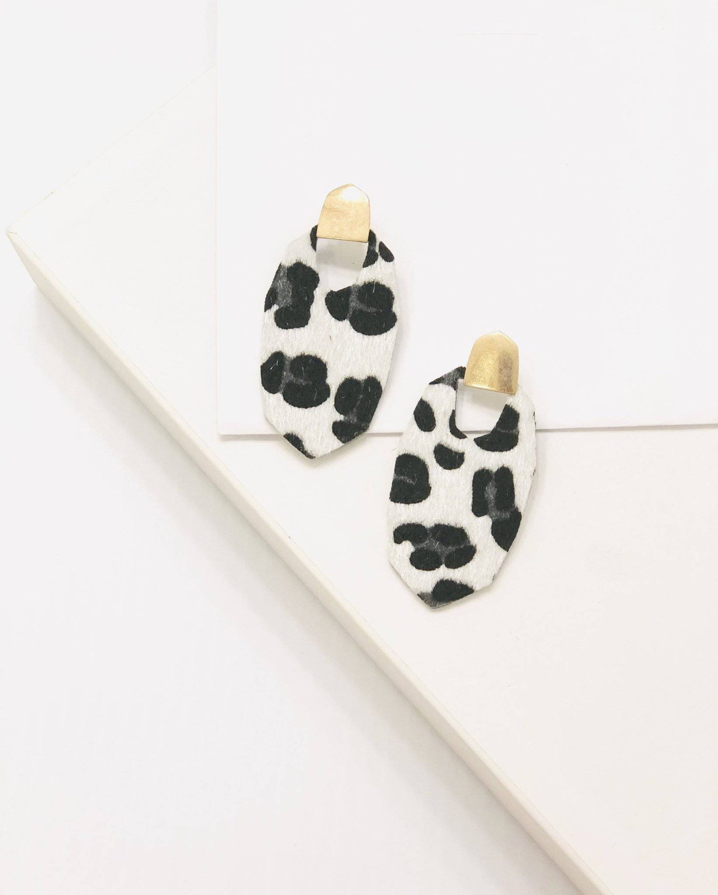 Leopard Shag Earrings - Select Trends Boutique
