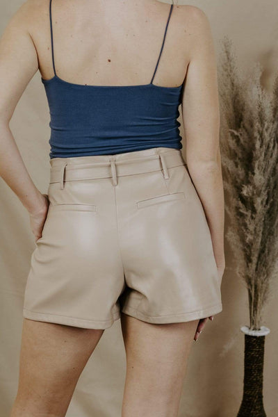Light Mocha Sassy Girl Shorts - Select Trends Boutique