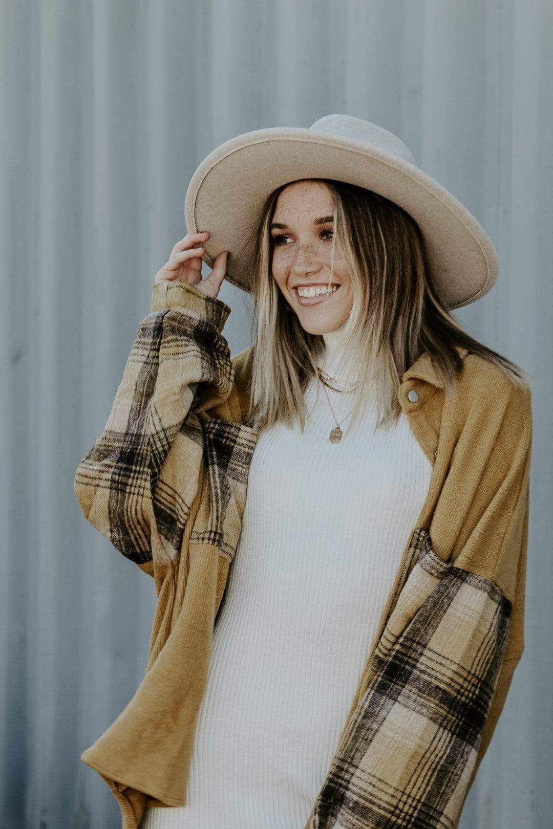 On The Go Mustard Flannel - Select Trends Boutique