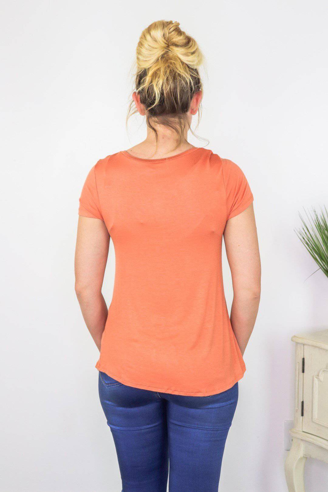 Orange Spice Short Sleeve Top - Select Trends Boutique