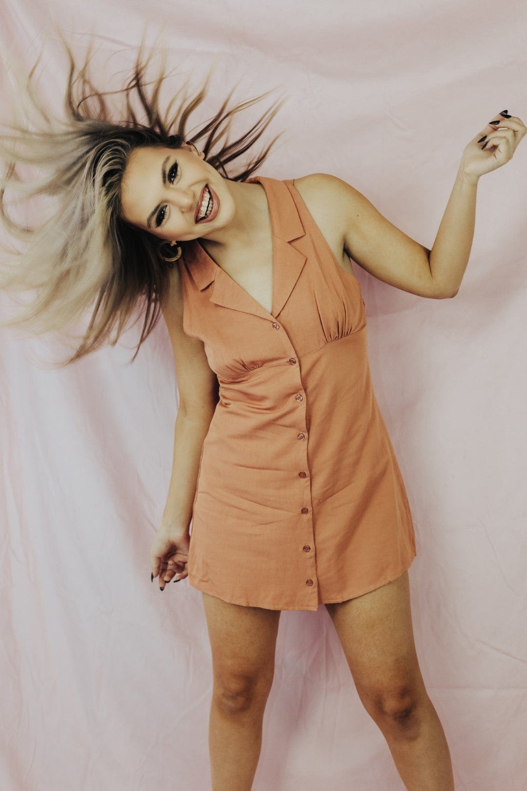 Peach Naturally Sweet Dress - Select Trends Boutique