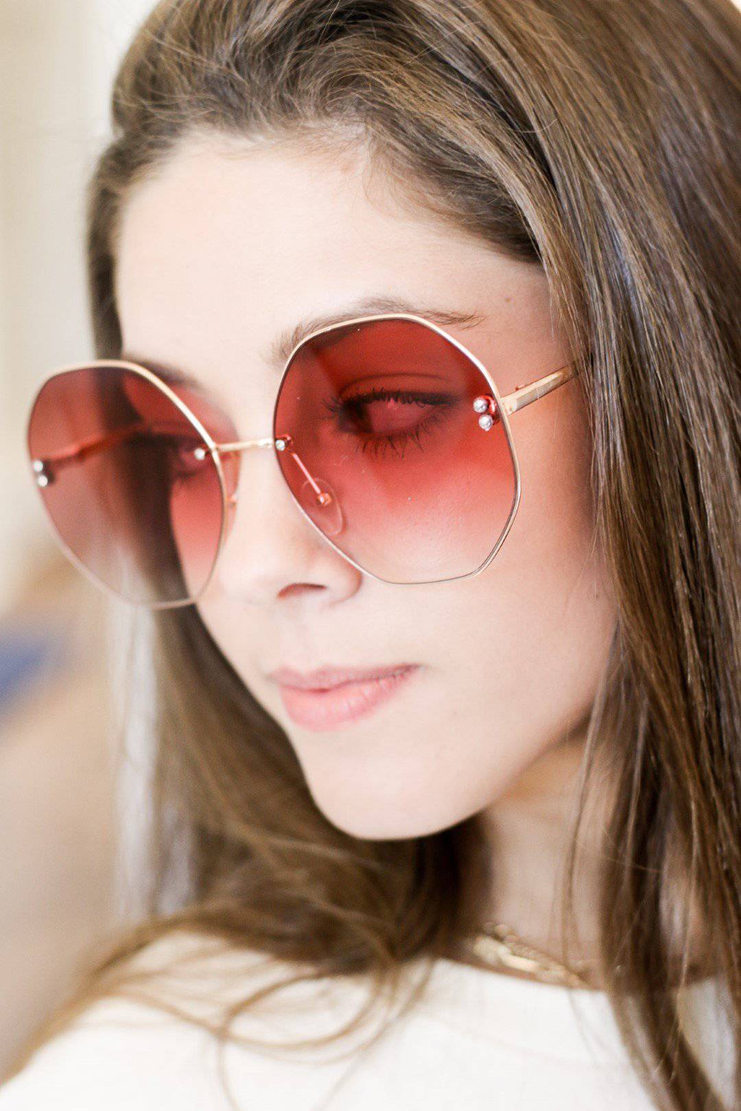Pink Geo Sunnies - Select Trends Boutique