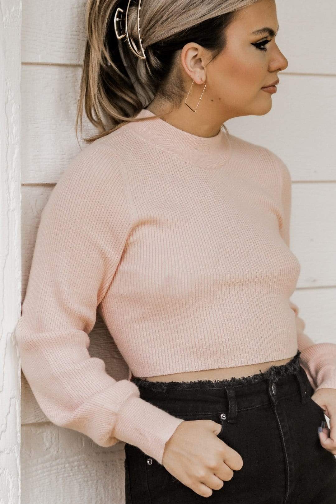 Pretty In Pink Sweater - Select Trends Boutique