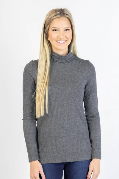 Ribbed Long Sleeve Turtle-neck - Select Trends Boutique