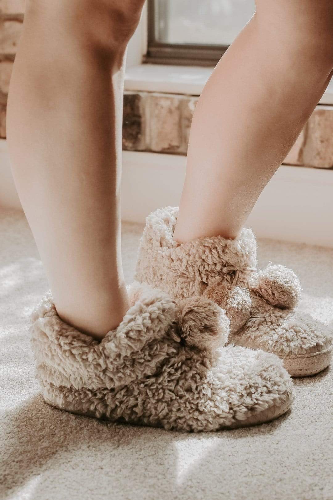 Taupe Cozy Nights Slippers - Select Trends Boutique