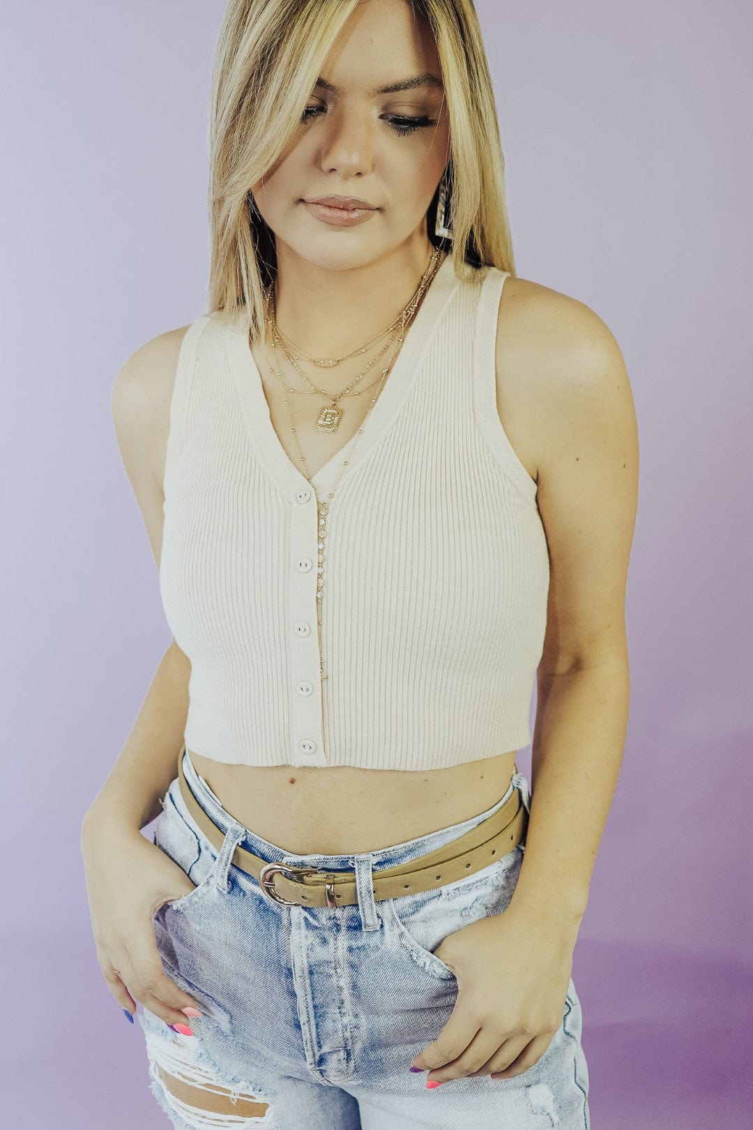 Taupe I'll Be There Crop Top - Select Trends Boutique