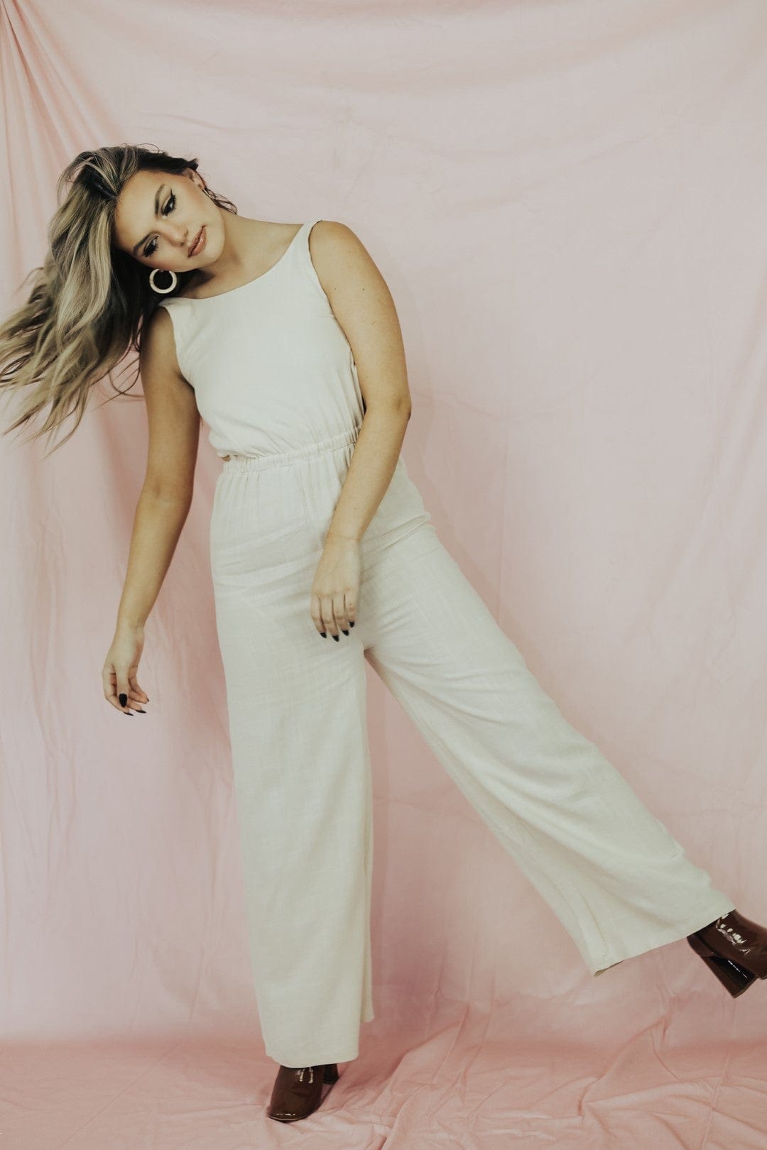 Taupe Serendipity Jumpsuit - Select Trends Boutique