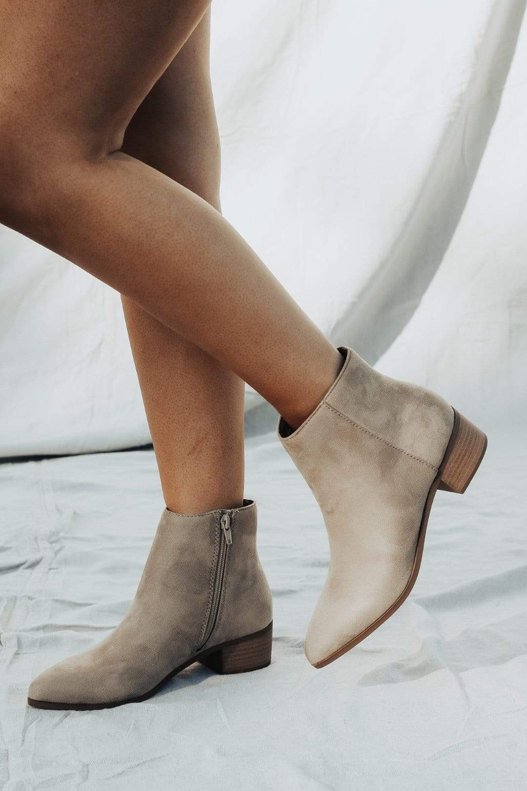 Taupe Take A Trip Booties - Select Trends Boutique