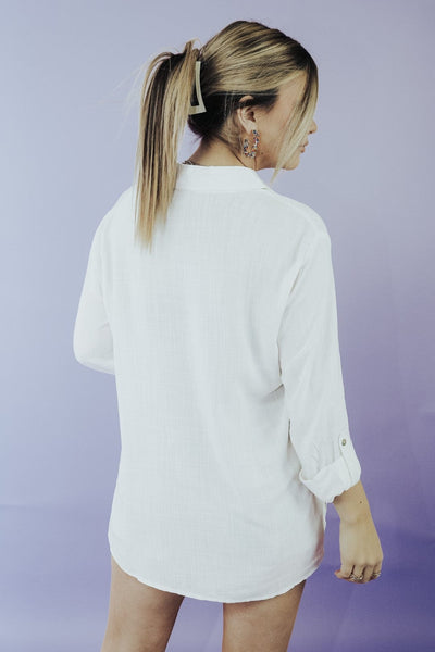 White Out Of The Office Blouse - Select Trends Boutique